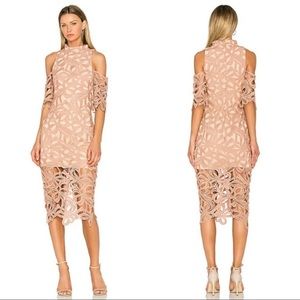 REVOLVE ELLIATT - Sight dress in chalk pink lace (M)